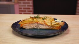 salmone in crosta di patate