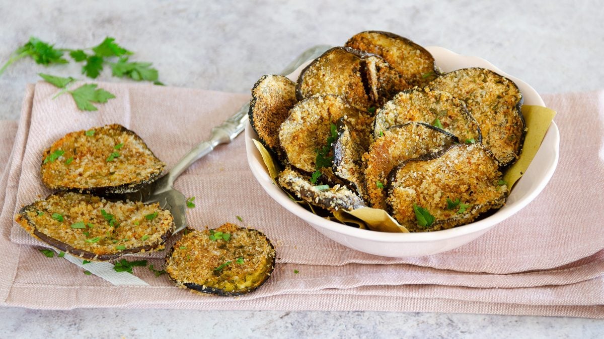Chips di melanzane