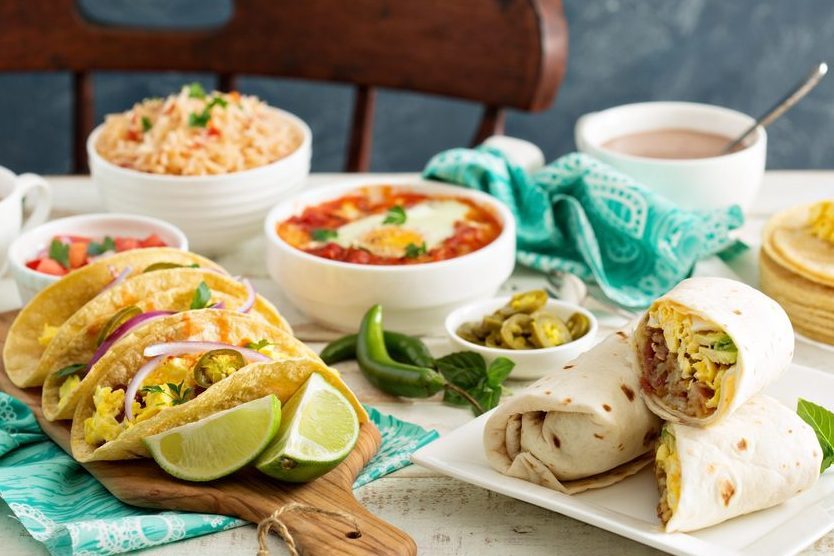 Tacos, Fajitas e Burritos, tre piatti messicani a base di tortillas