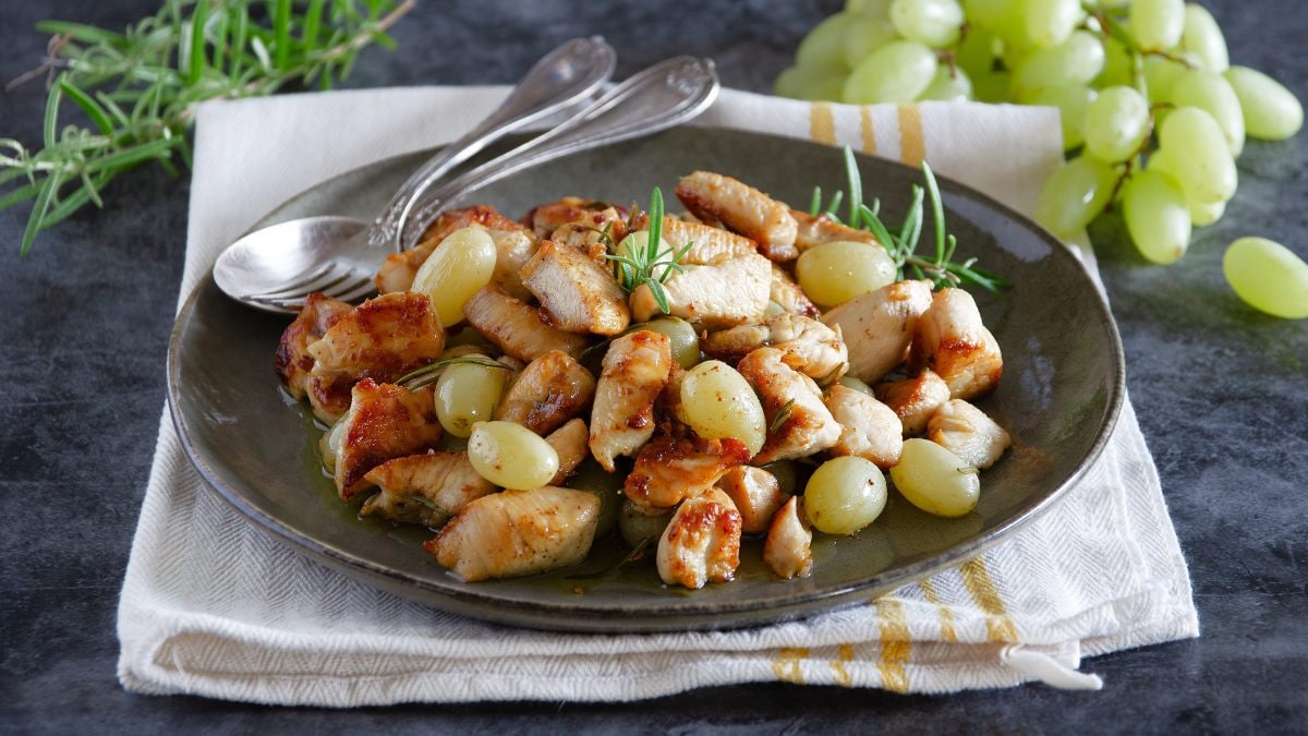 Pollo all'uva