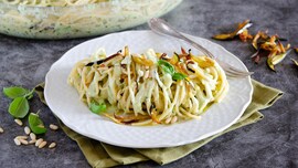 Spaghetti con crema di burrata