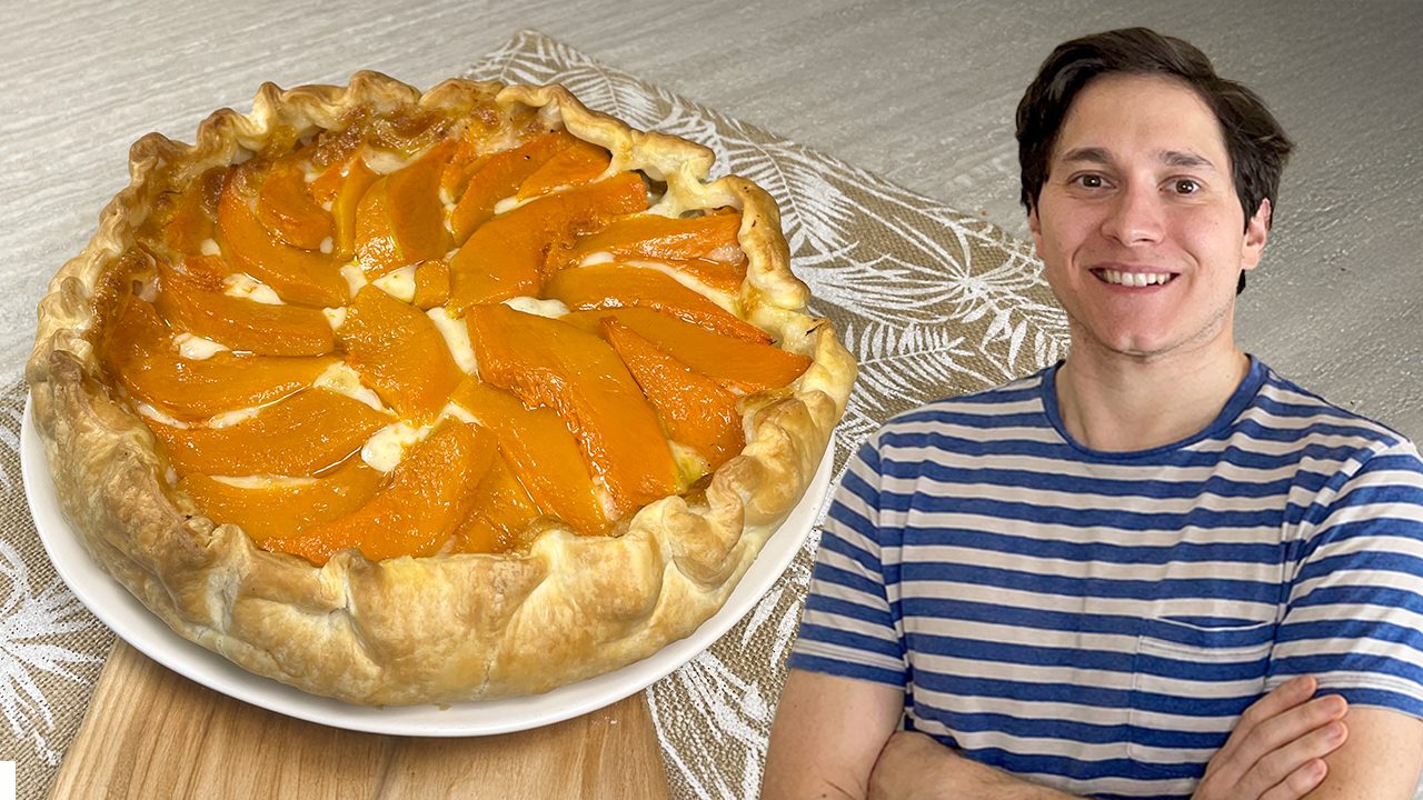 Torta salata zucca e salsiccia
