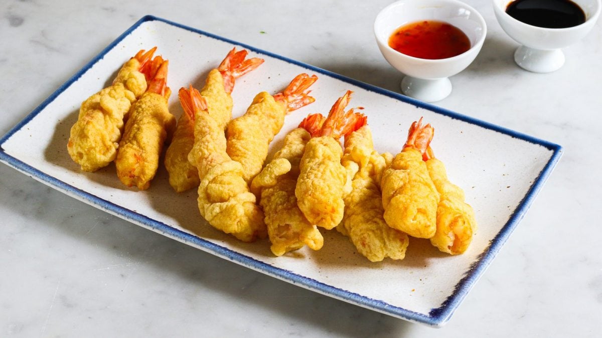 Gamberi in tempura