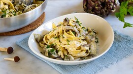 Pasta carciofi e funghi