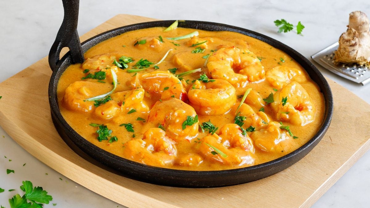 Gamberi al curry