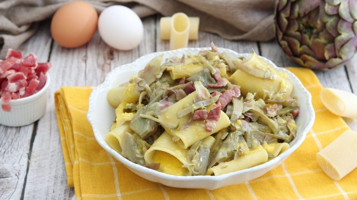 carbonara-di-carciofi
