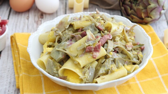 carbonara-di-carciofi