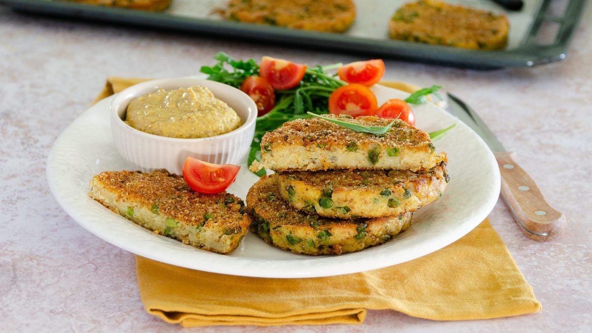 Burger di piselli
