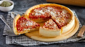Deep dish pizza