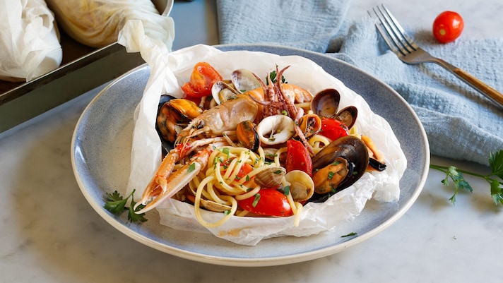 Spaghetti al cartoccio