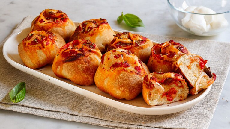 bombette di pizza con melanzane