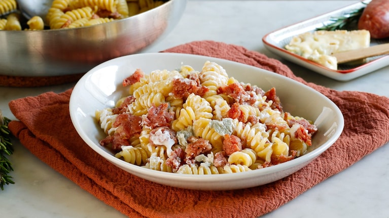 Pasta gorgonzola e salsiccia