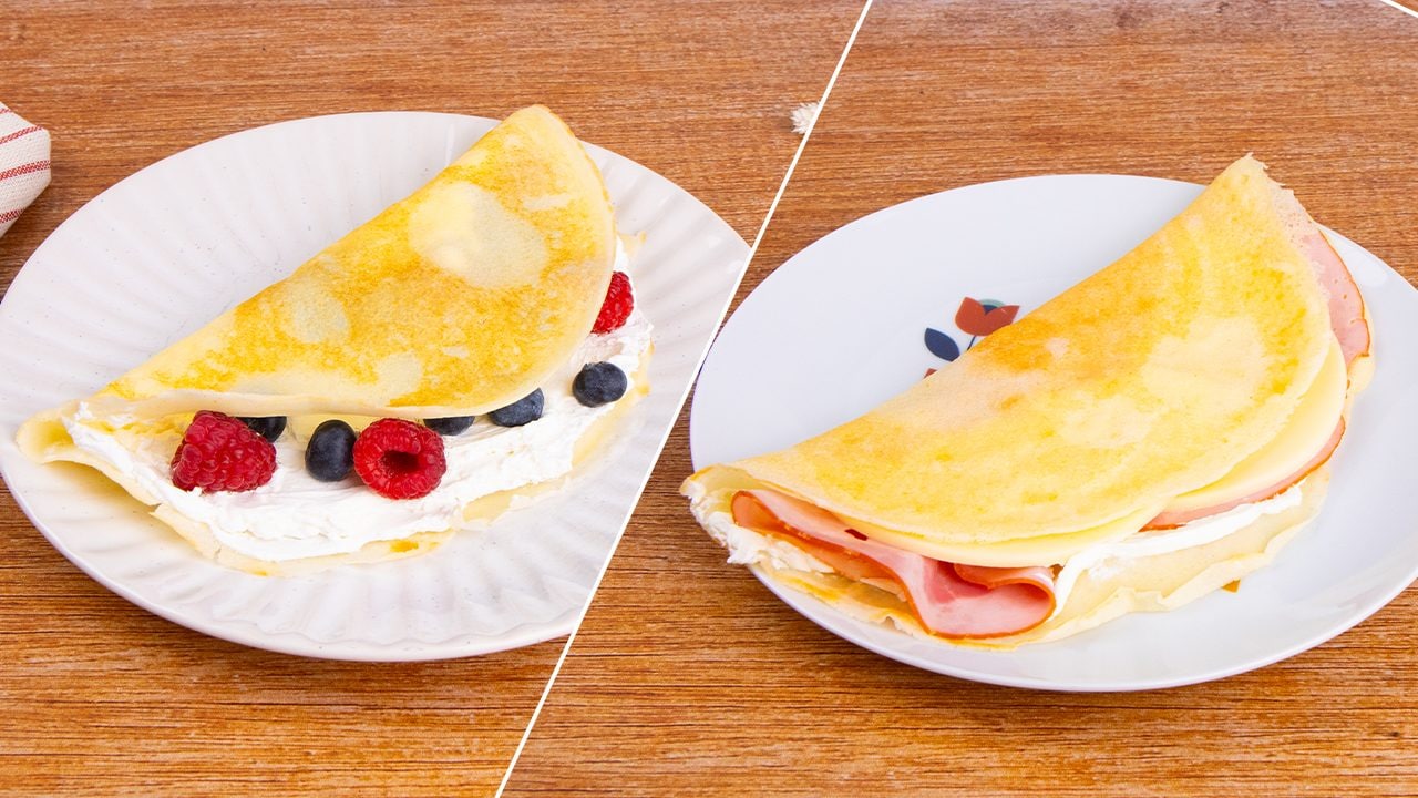 Crêpes senza glutine: la ricetta della preparazione di base per piatti dolci e salati
