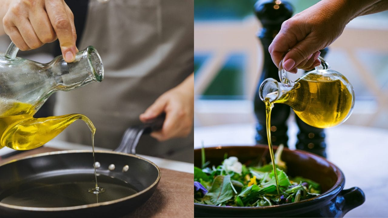 Le differenze tra olio extravergine d'oliva crudo e cotto