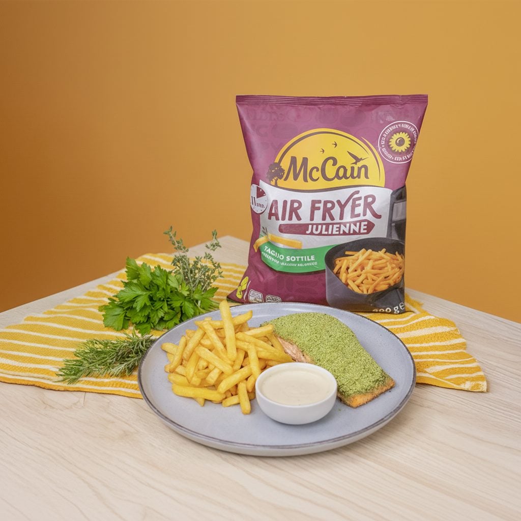 Filetto di salmone in crosta con maionese leggera e patatine McCain: la ricetta elegante e sfiziosa