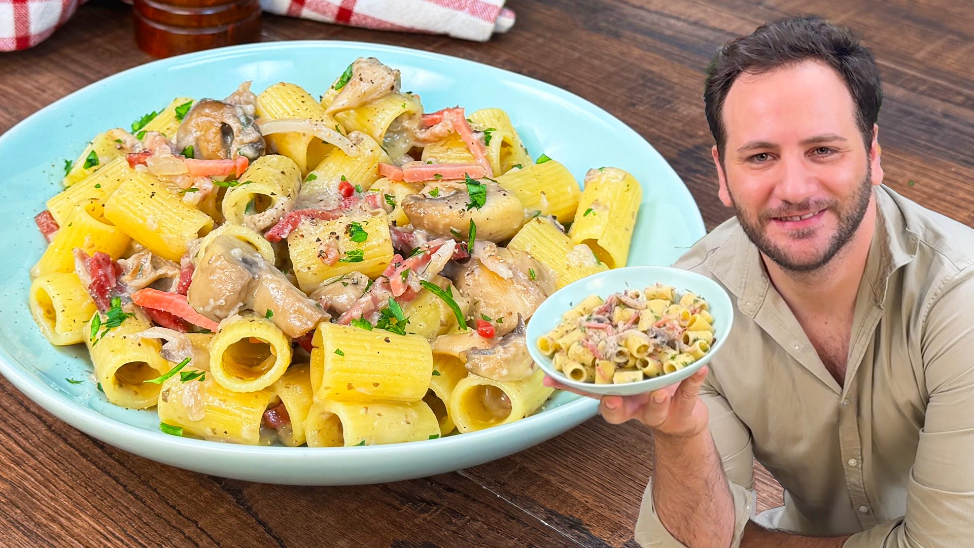 Pasta funghi e speck: la ricetta del primo piatto profumato e saporito