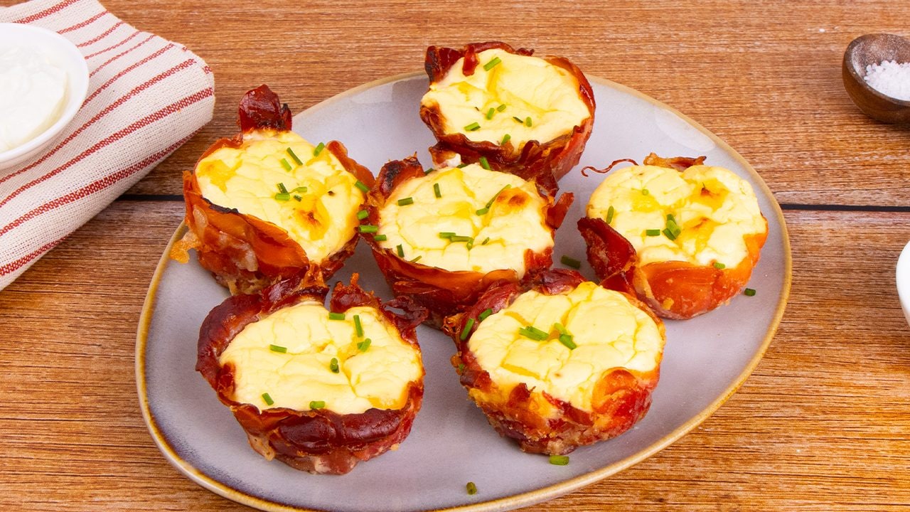 Cestini di prosciutto