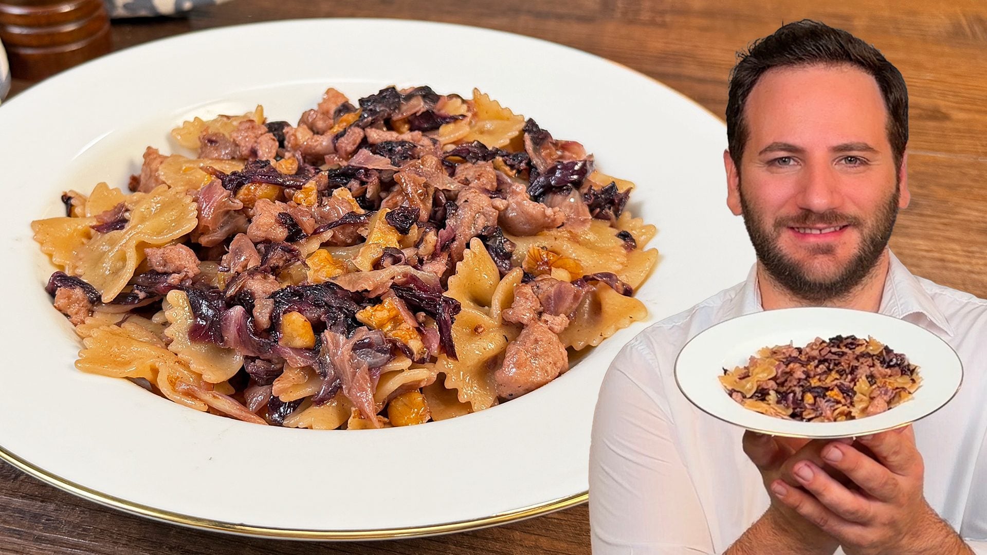 Pasta al radicchio: la ricetta del primo piatto facile e gustoso