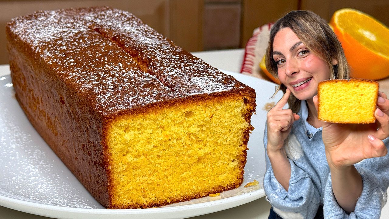 Plumcake all'arancia: la ricetta del dolce morbido e profumato