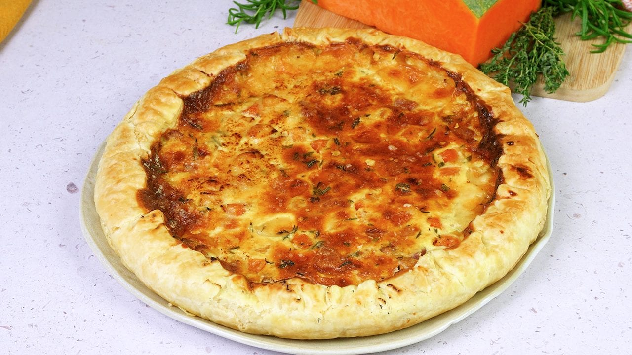 Torta salata di zucca