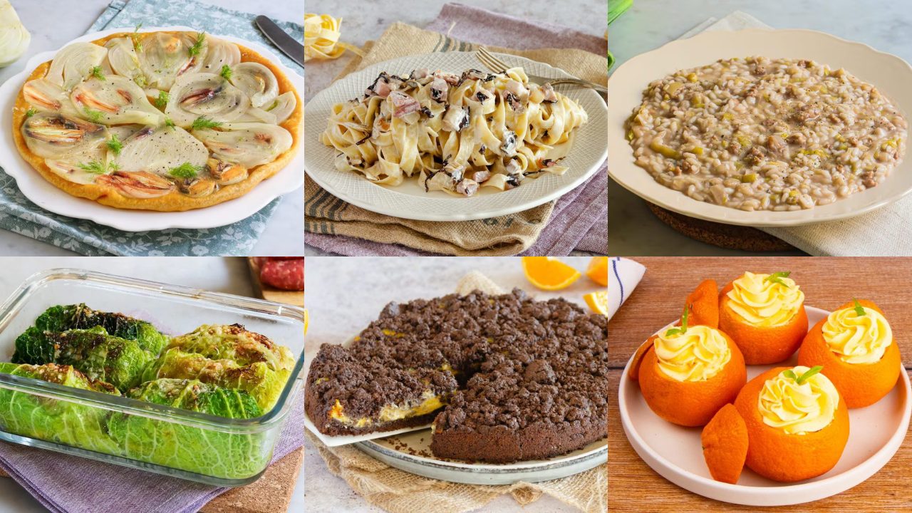 Menu di gennaio: 60 ricette con frutta e verdura di stagione