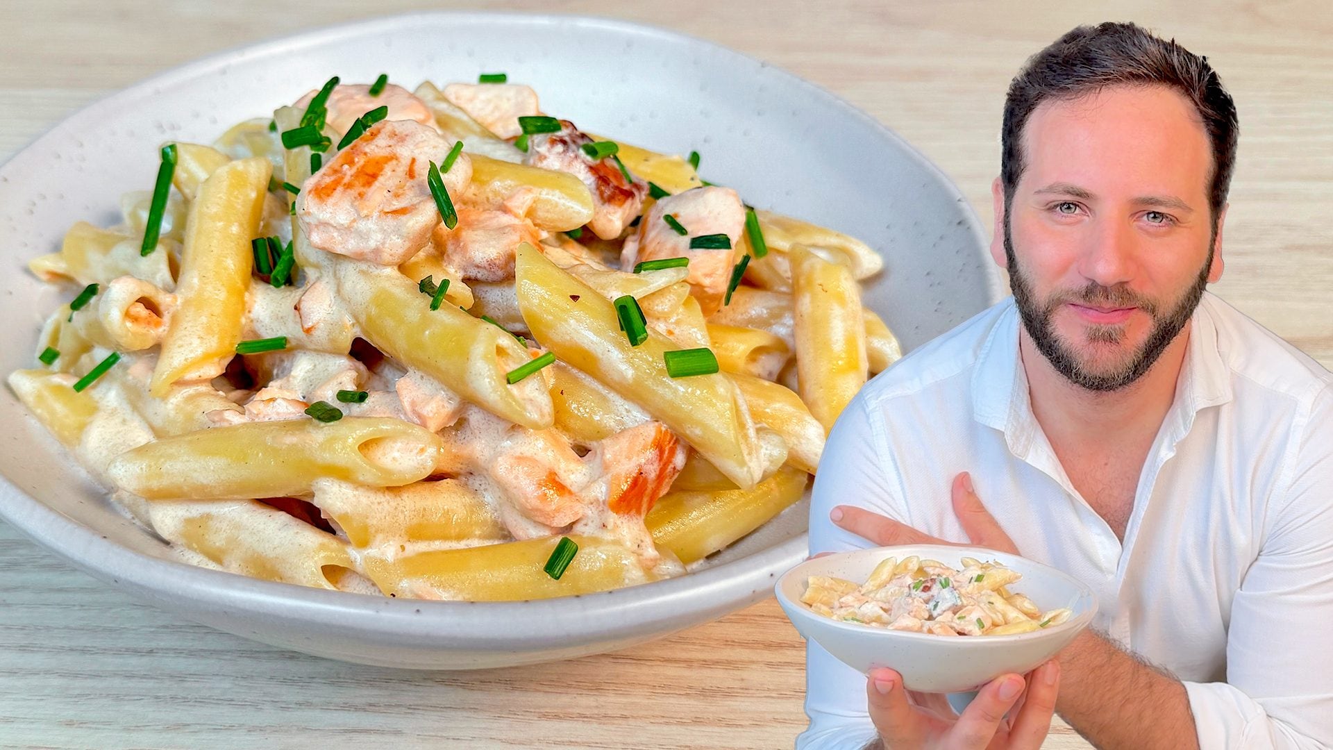 Penne panna e salmone
