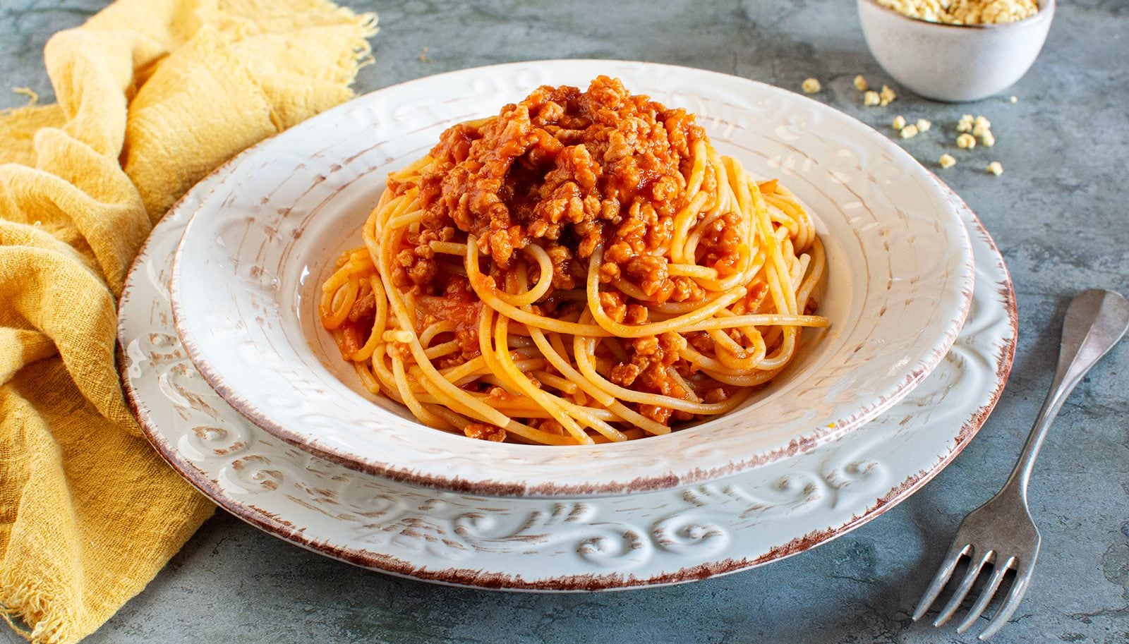 Pasta al ragù di soia