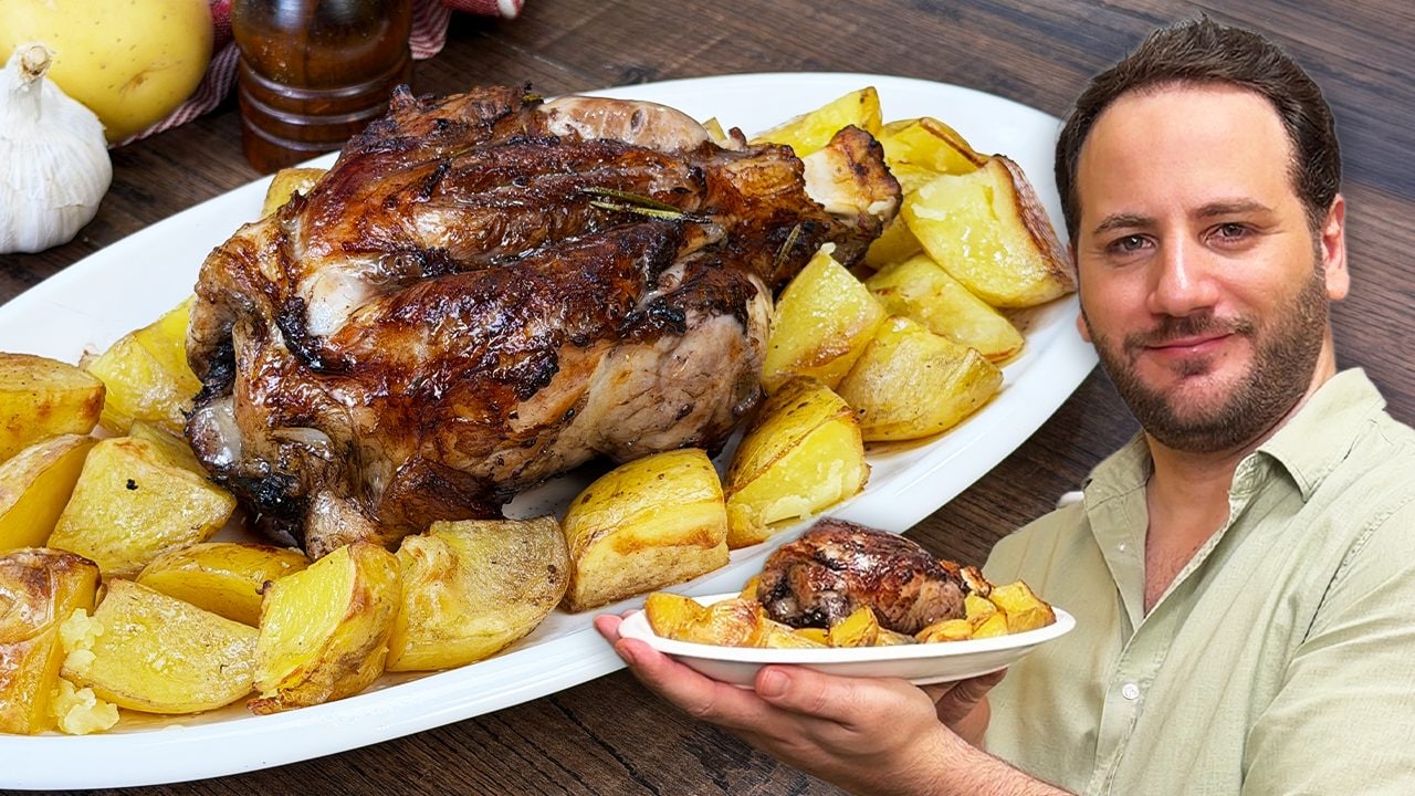 Stinco di maiale al forno con patate: la ricetta per averlo morbido e succoso