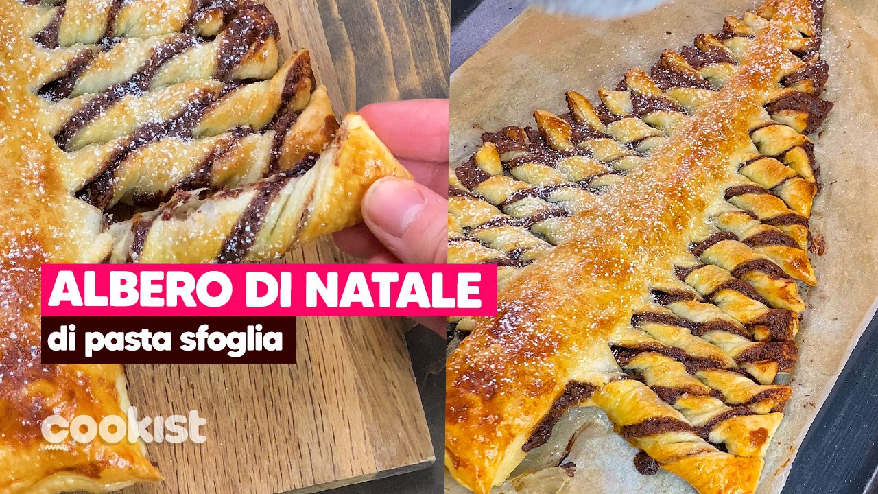 Albero di Natale di pasta sfoglia dolce: la ricetta veloce perfetta per le feste
