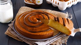 Torta girella alla crema di nocciole