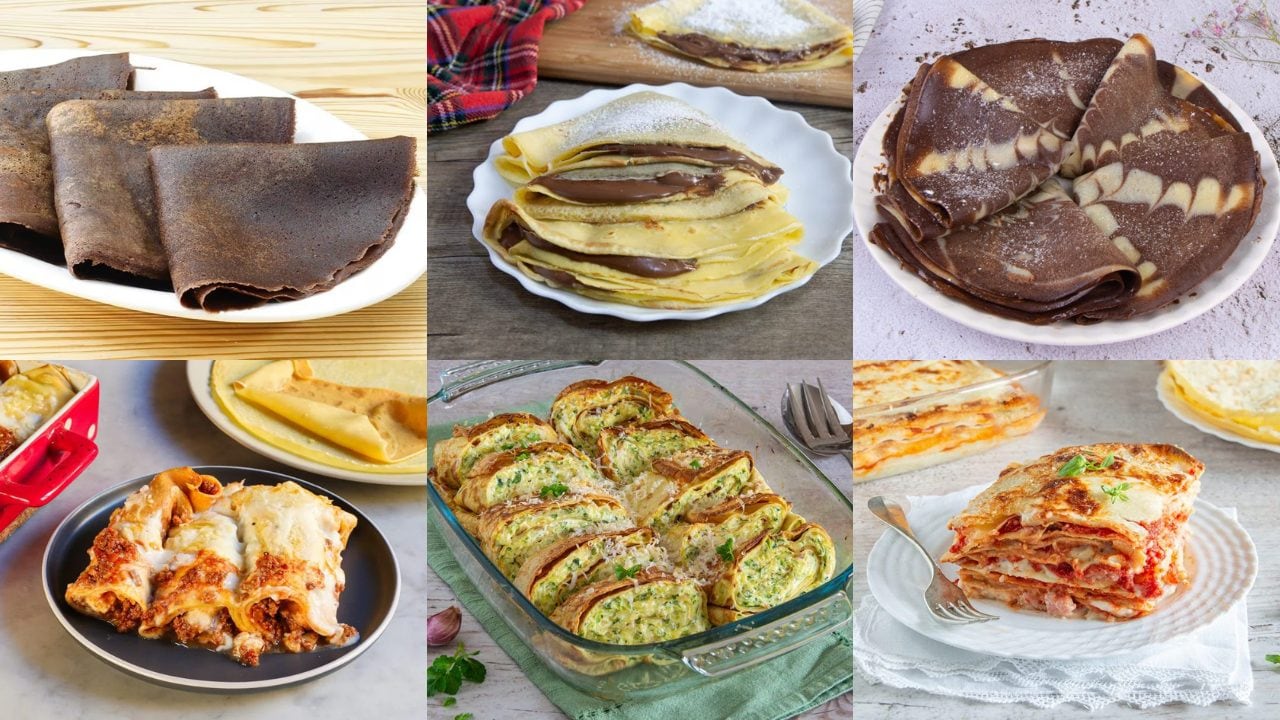 Crêpes dolci e salate: 43 ricette facili, veloci e super golose