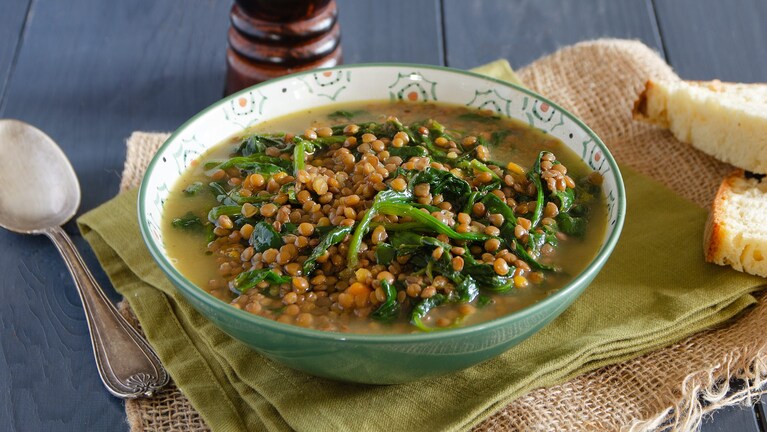 Lenticchie e spinaci