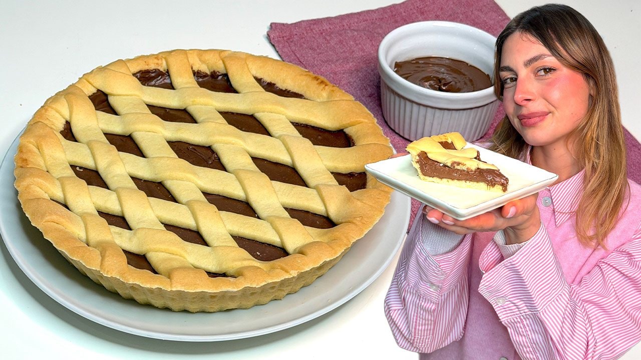 Crostata con crema di nocciole: la ricetta facile e golosa