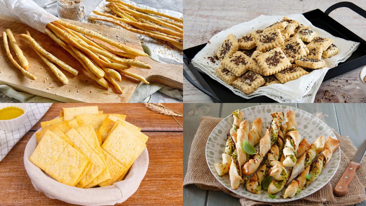 Cracker e grissini fatti in casa: 18 idee per i tuoi aperitivi