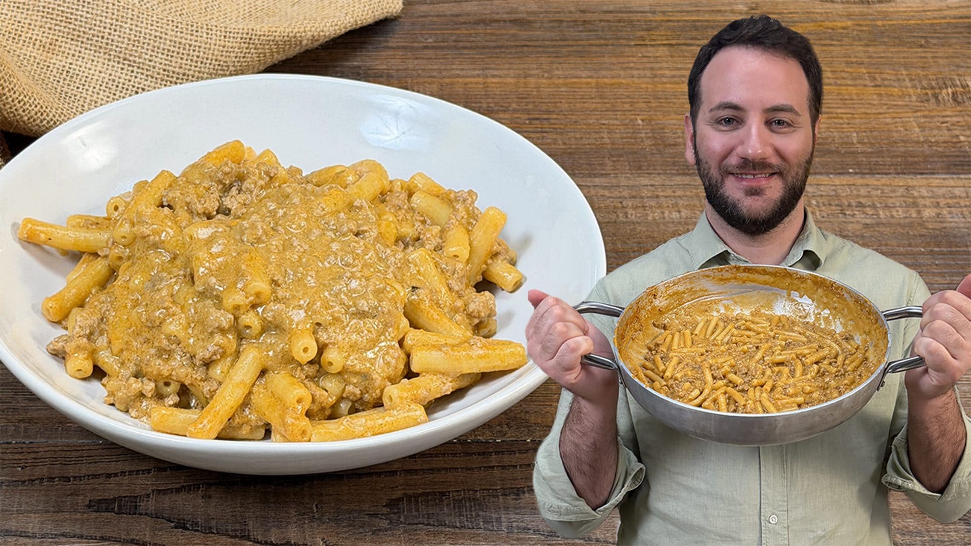 Pasta alla Montecarlo: la ricetta cremosa con ragù, panna e pesto di basilico