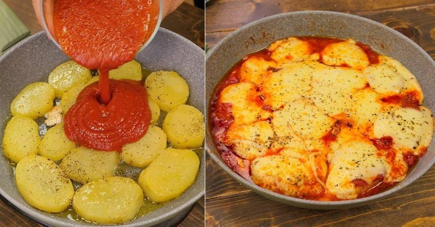 Patate alla pizzaiola: la ricetta del contorno ricco e filante
