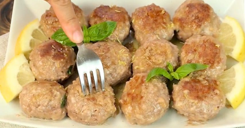 Polpette al limone: la ricetta del secondo piatto gustoso e dal sapore agrumato
