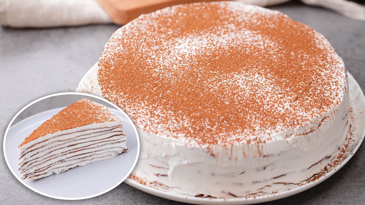 Torta 100 crêpes: la ricetta del dolce a strati cremoso e delicato