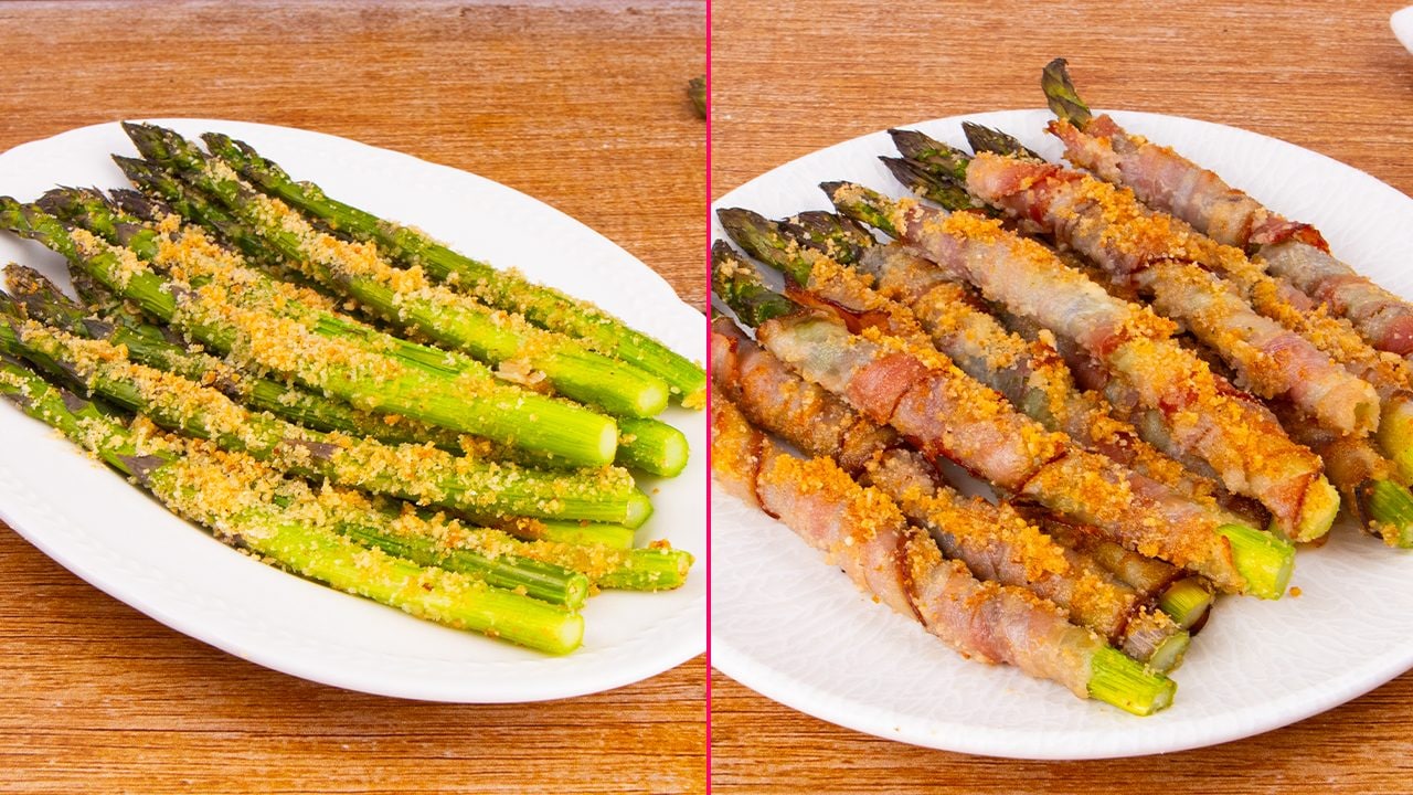 Asparagi al forno gratinati: la ricetta con e senza pancetta