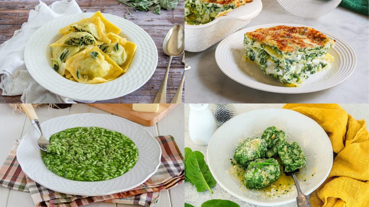 Primi piatti con gli spinaci: 13 idee classiche e creative da provare