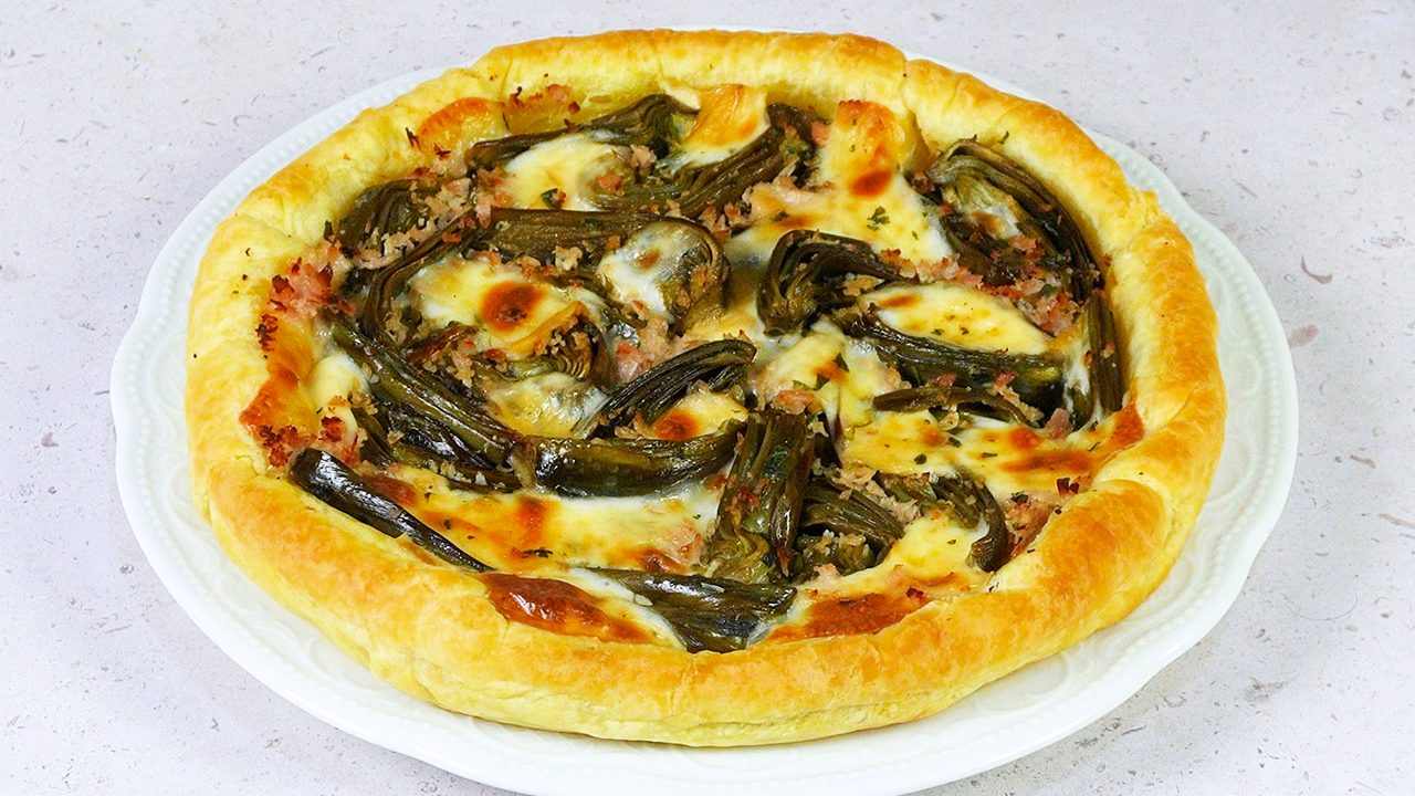 Torta salata con carciofi: la ricetta del rustico sfizioso e saporito