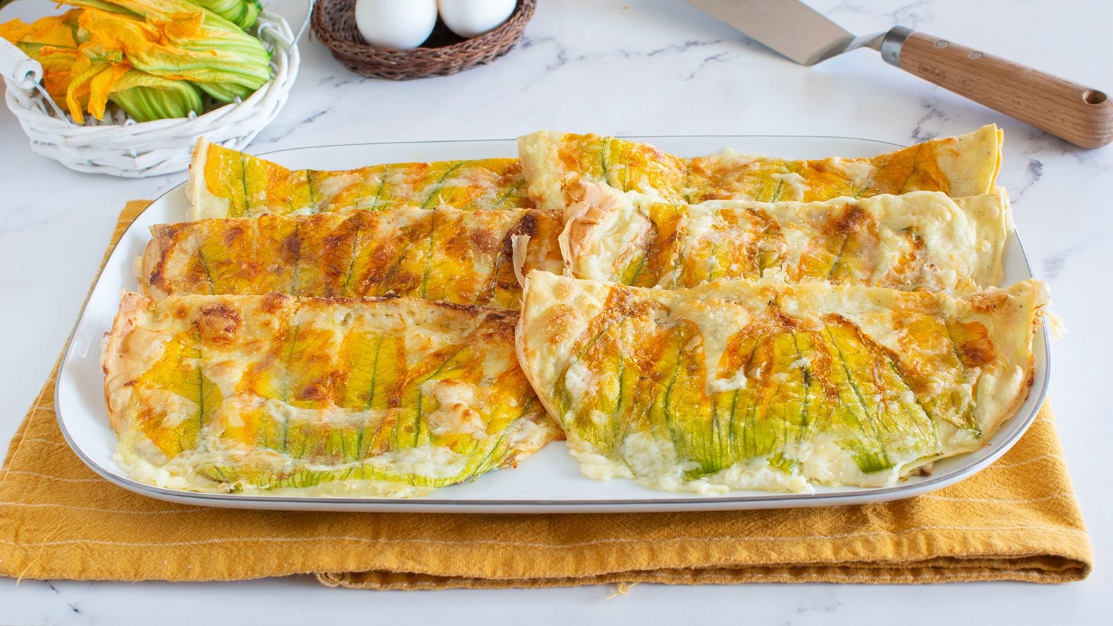 Crêpes ai fiori di zucca