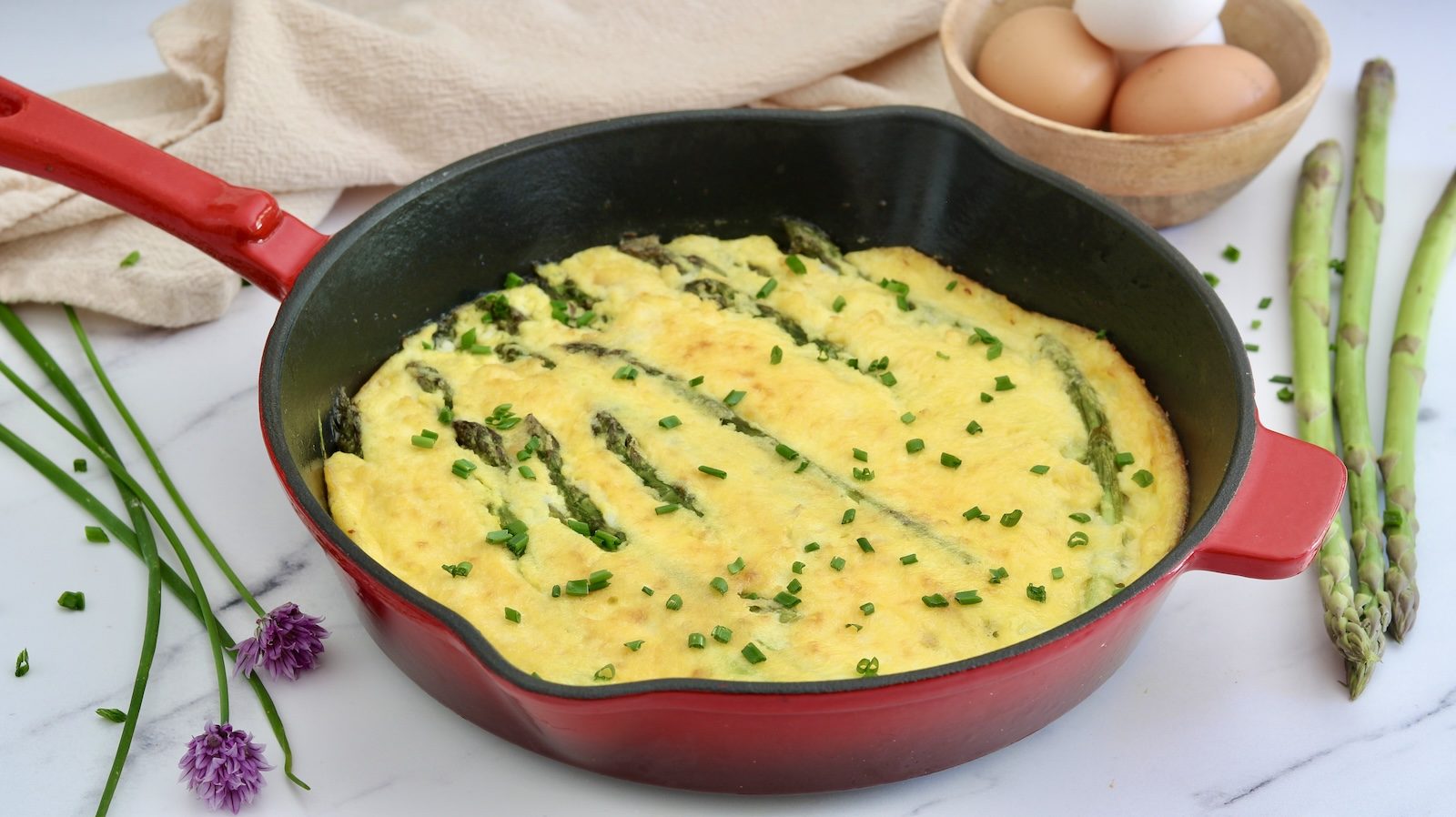 Sformato di asparagi e stracchino