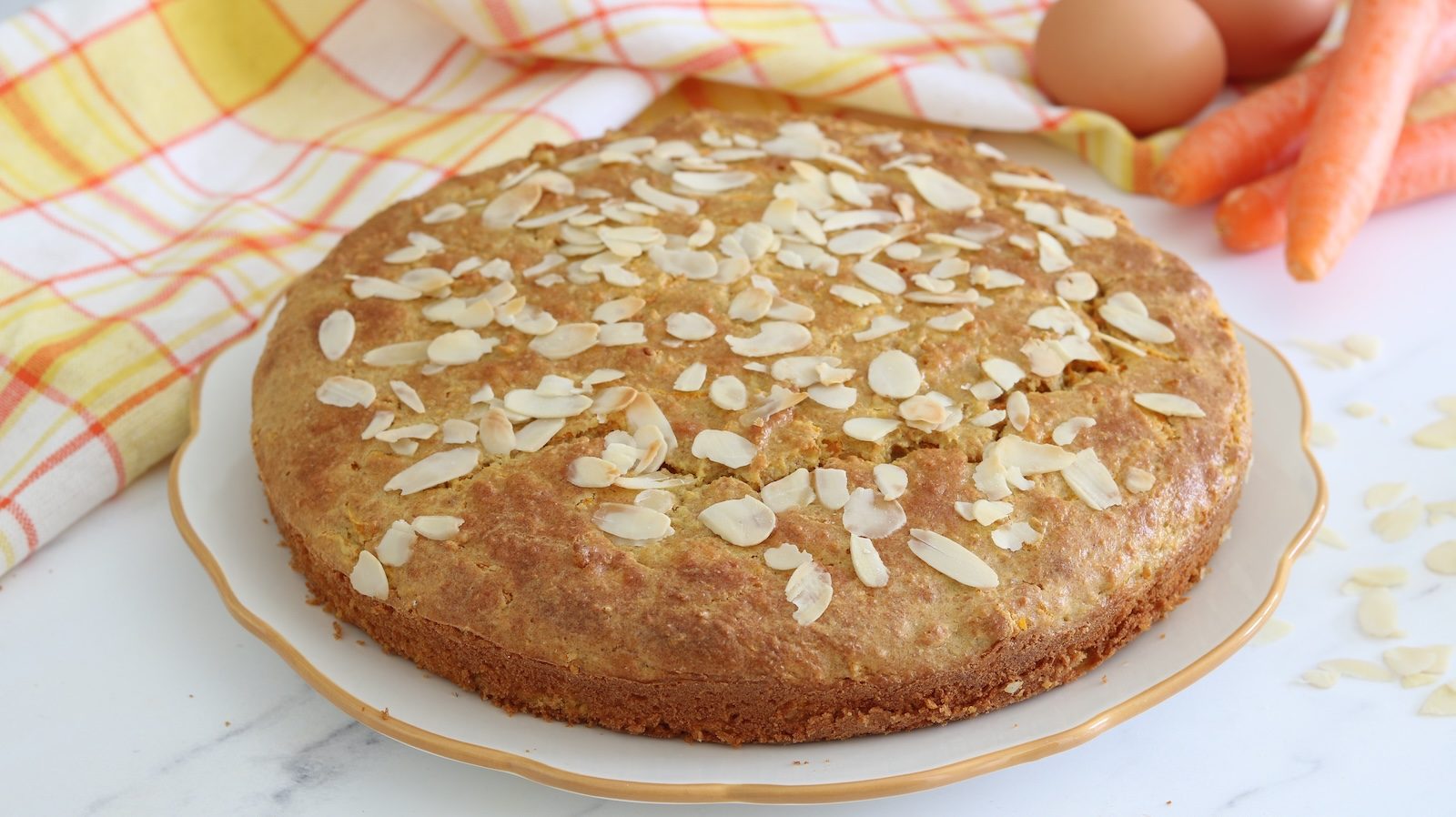 Torta di carote senza zucchero