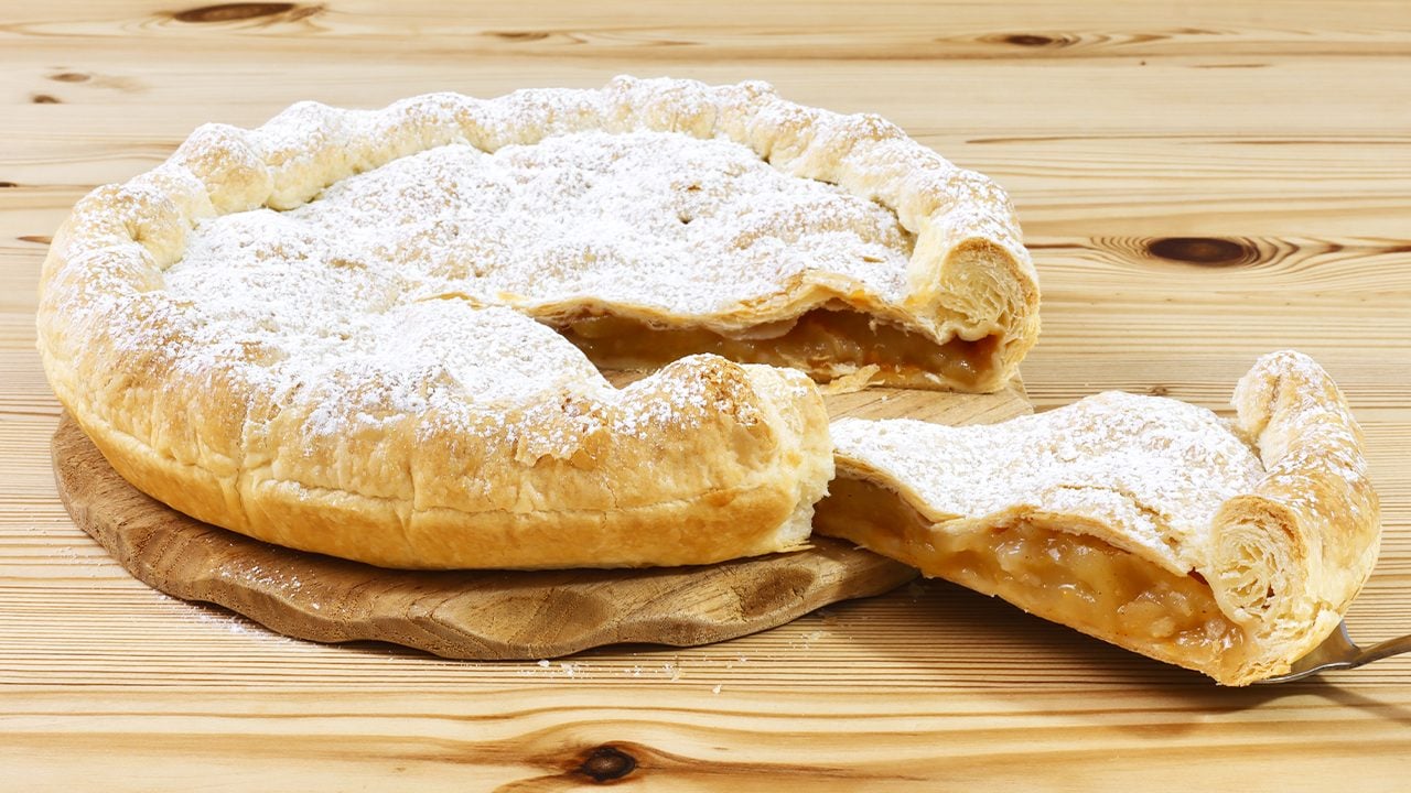 Torta di sfoglia e mele