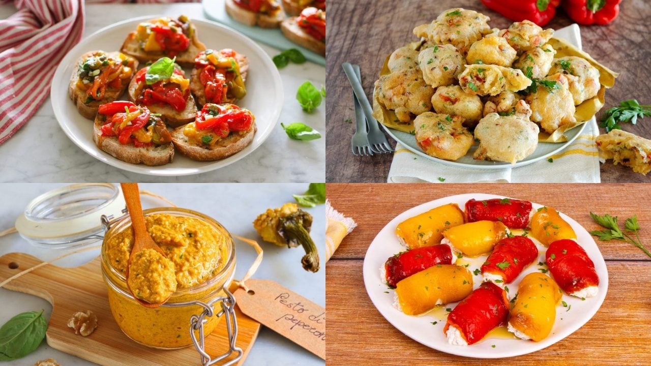 Antipasti con i peperoni: 29 ricette facili e sfiziose per valorizzarli al meglio