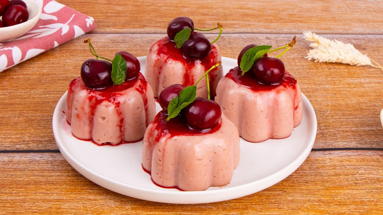 Budino di ciliegie