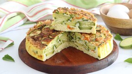 frittata-di-zucchine-e-fiori-di-zucca-in-friggitrice-ad-aria