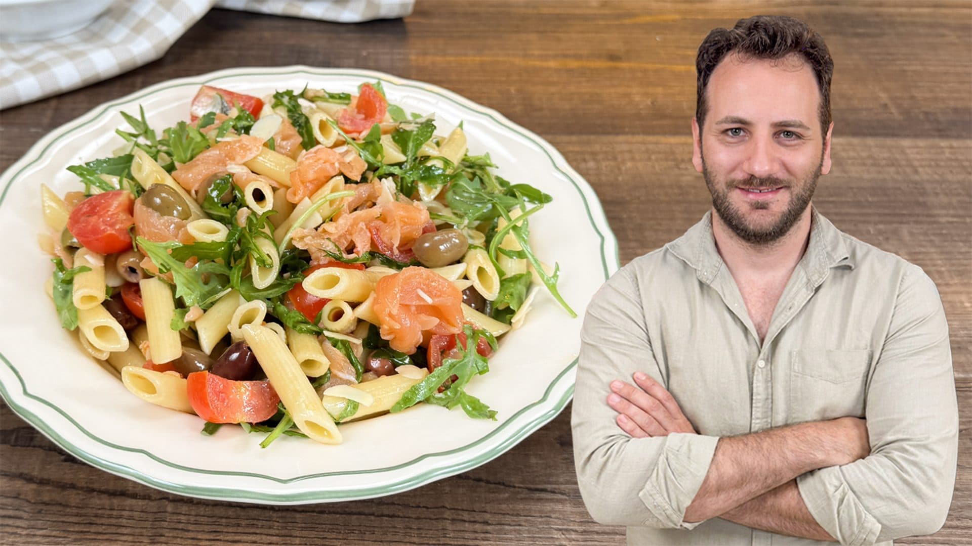 Pasta fredda con salmone