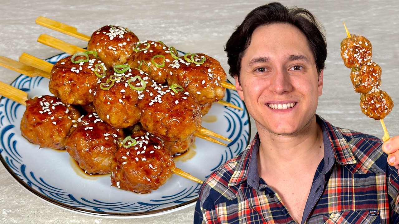 Spiedini di tsukune gapponesi